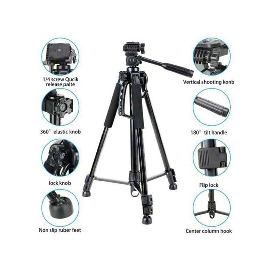 حامل ثلاثي قابل للتمديد - أسود NeePho NP8840