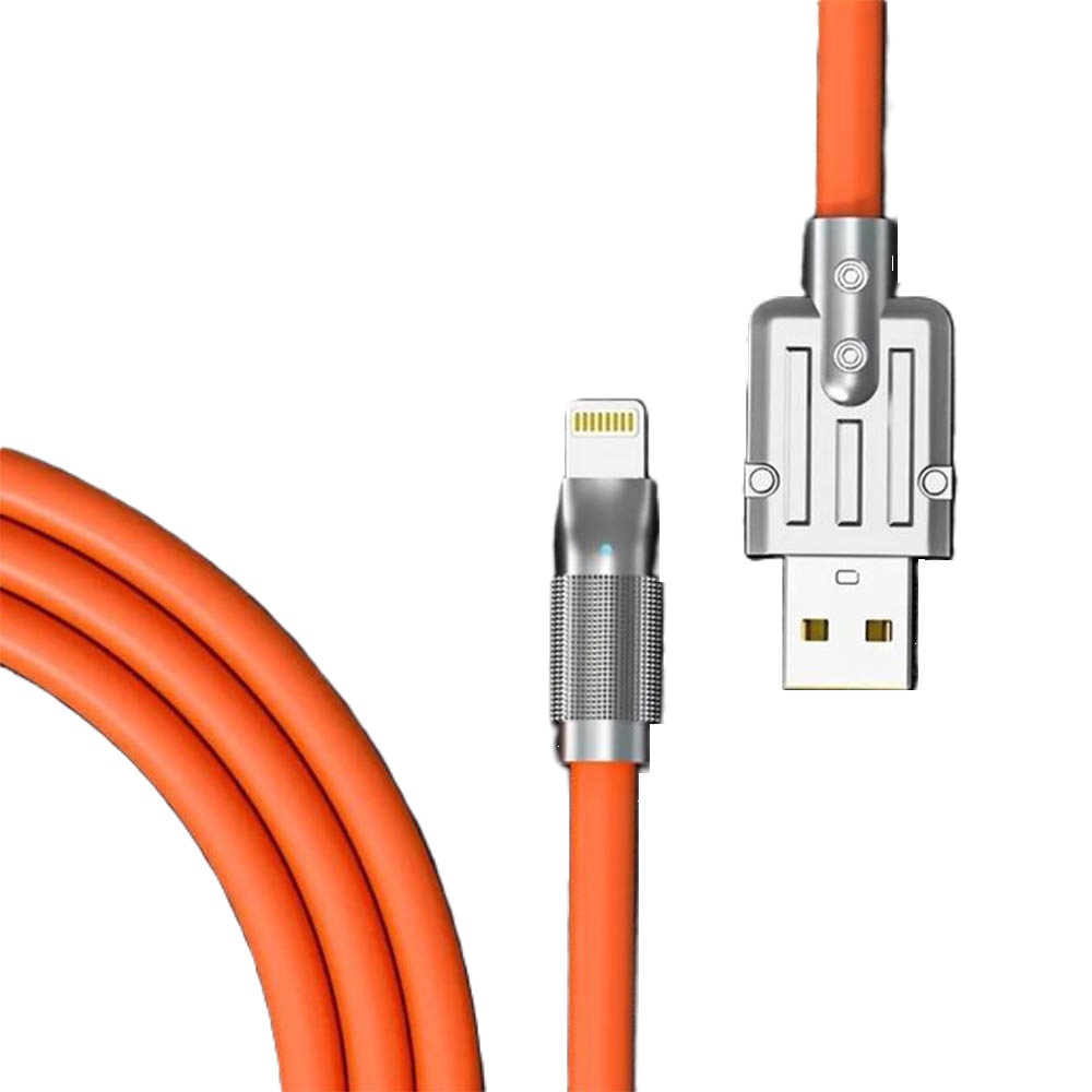120W كابل شحن سريع للايفون - 1 متر - برتقالى