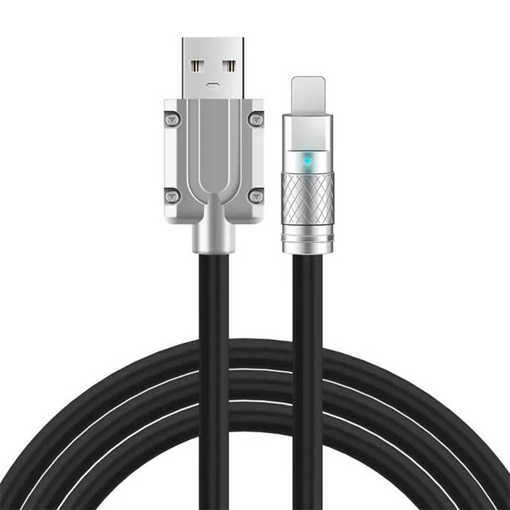 120W كابل شحن سريع للايفون - 1 متر - أسود