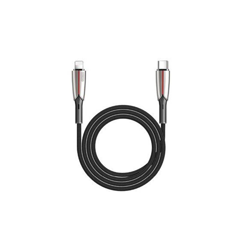 S-M417 كابل سريع الشحن - Type-C/Lightning - 1.2متر - أسود