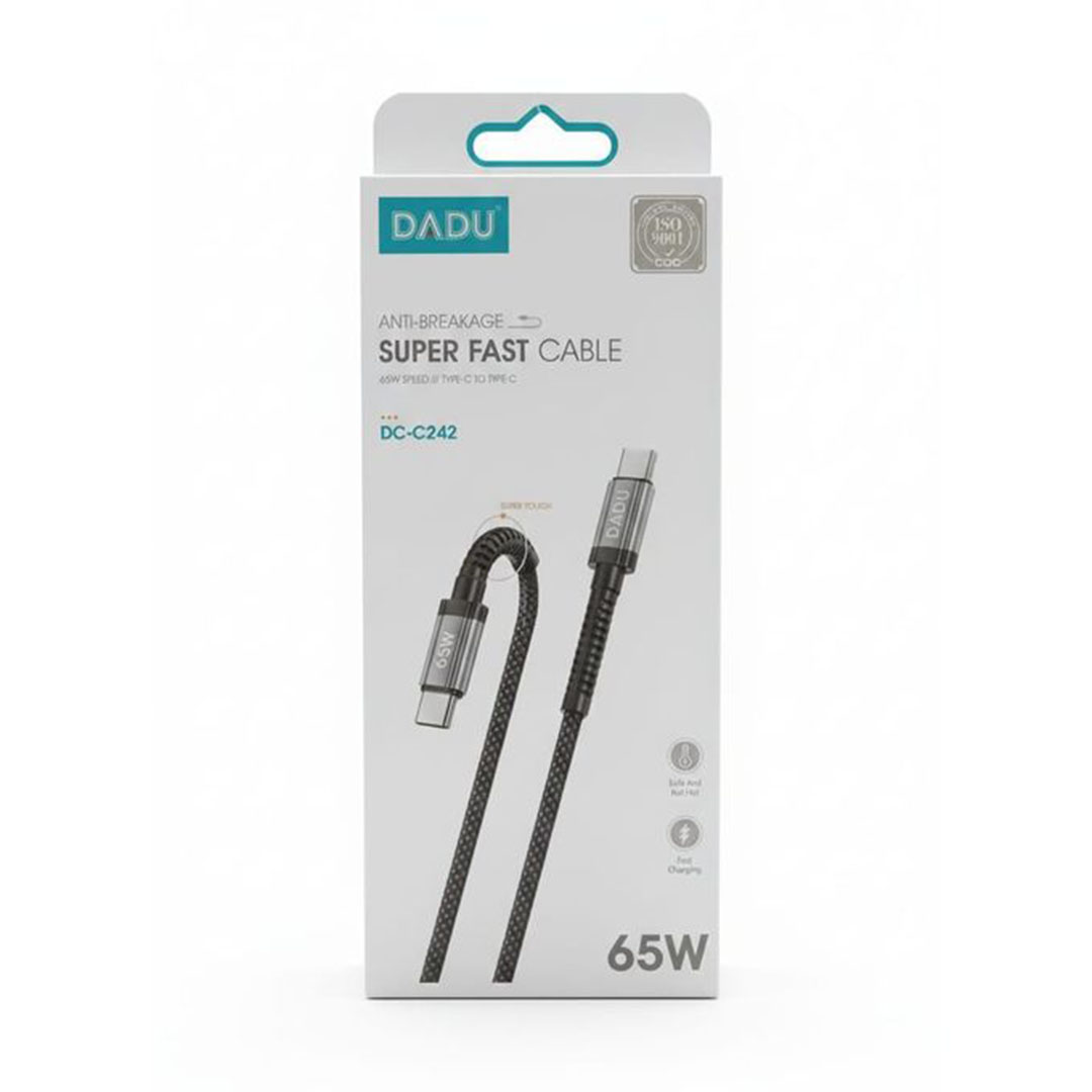 كابل شحن دادو - 65 وات - النوع C إلى النوع C فائق السرع - dc-c242