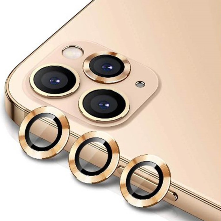 JR-PF688 شاشة حماية لكاميرا الموبايل - IPhone 12 Pro - ذهبي