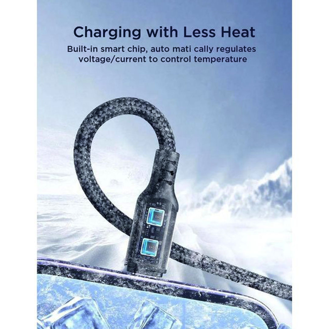 كابل شحن وبيانات 3*1 Lightning/Type-C/Micro جوي روم - 1.2 متر - S-A18