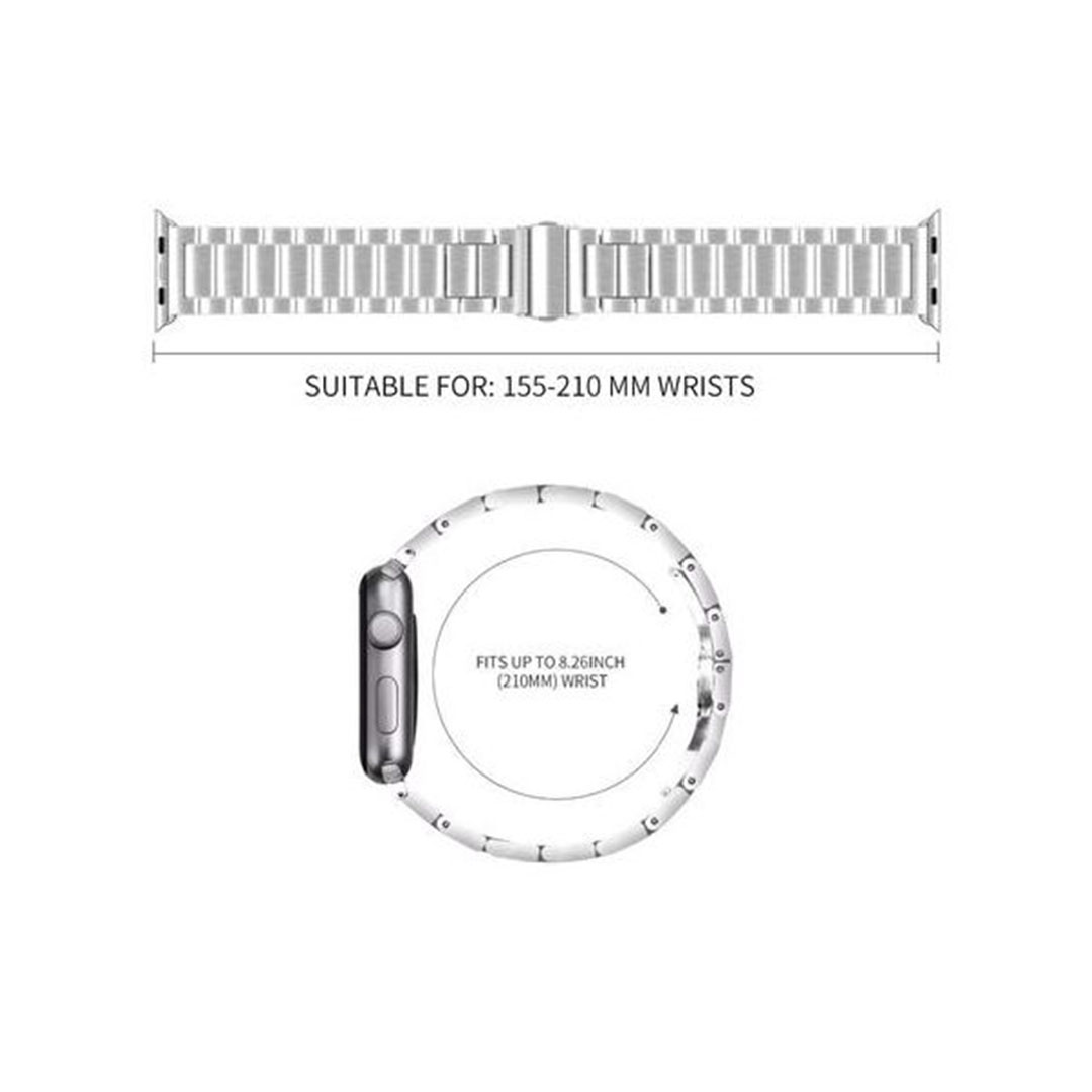 سوار لساعات ابل الذكية من الفولاذ المقاوم للصدأ - روز جولد