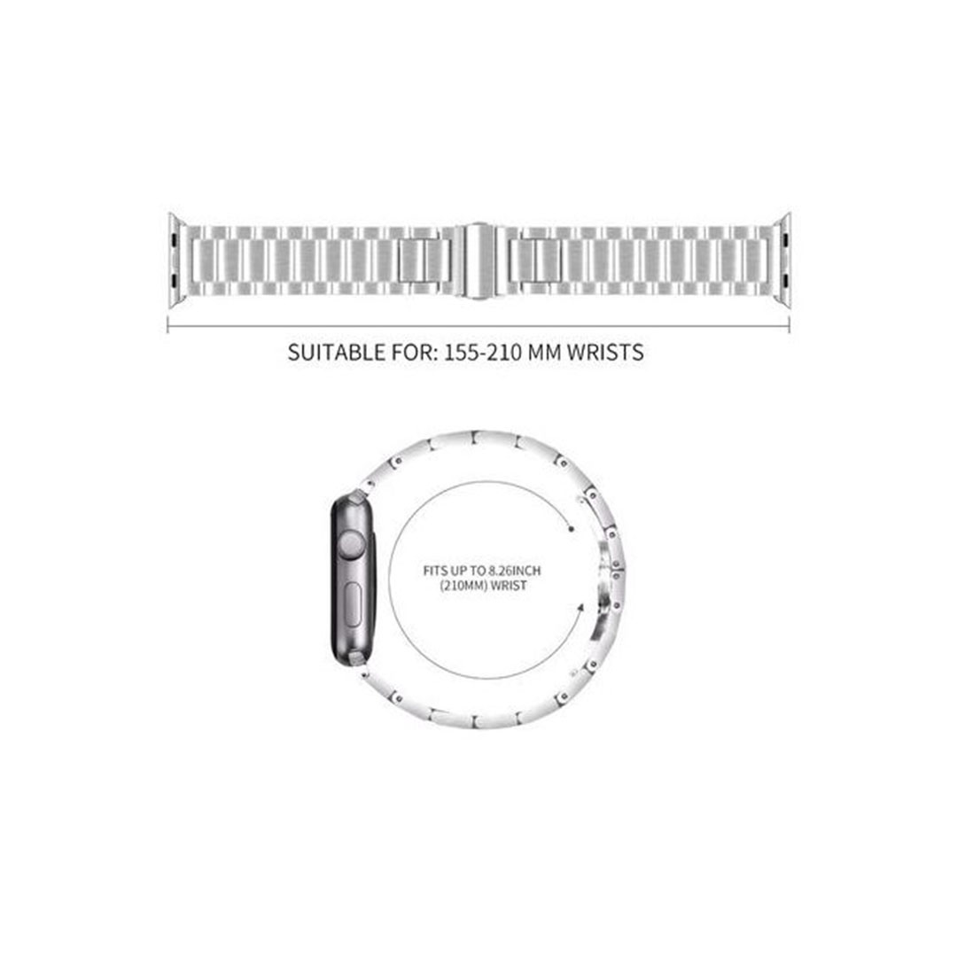 سوار لساعات ابل الذكية من الفولاذ المقاوم للصدأ - جولد