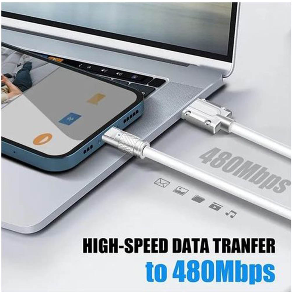 120W كابل شحن سريع مايكرو - 1 متر - أصفر