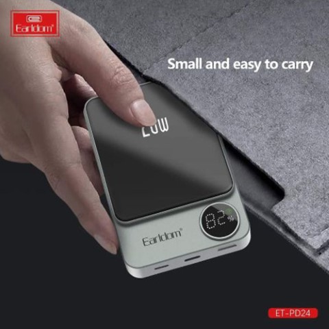 PD24 باور بانك مغناطيسي لاسلكي 10000 ملي أمبير