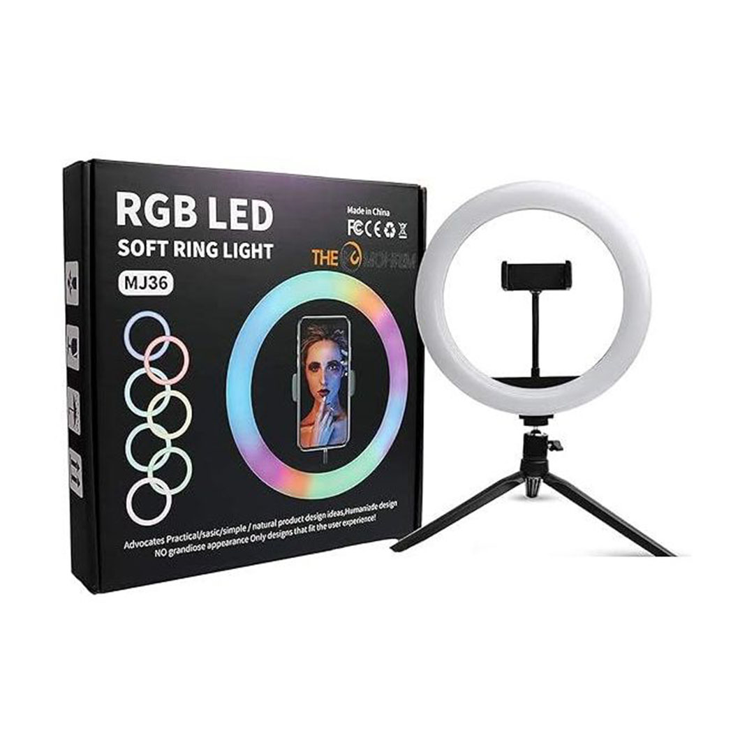 رينج لايت مع حامل موبايل - 210 سم - MJ36