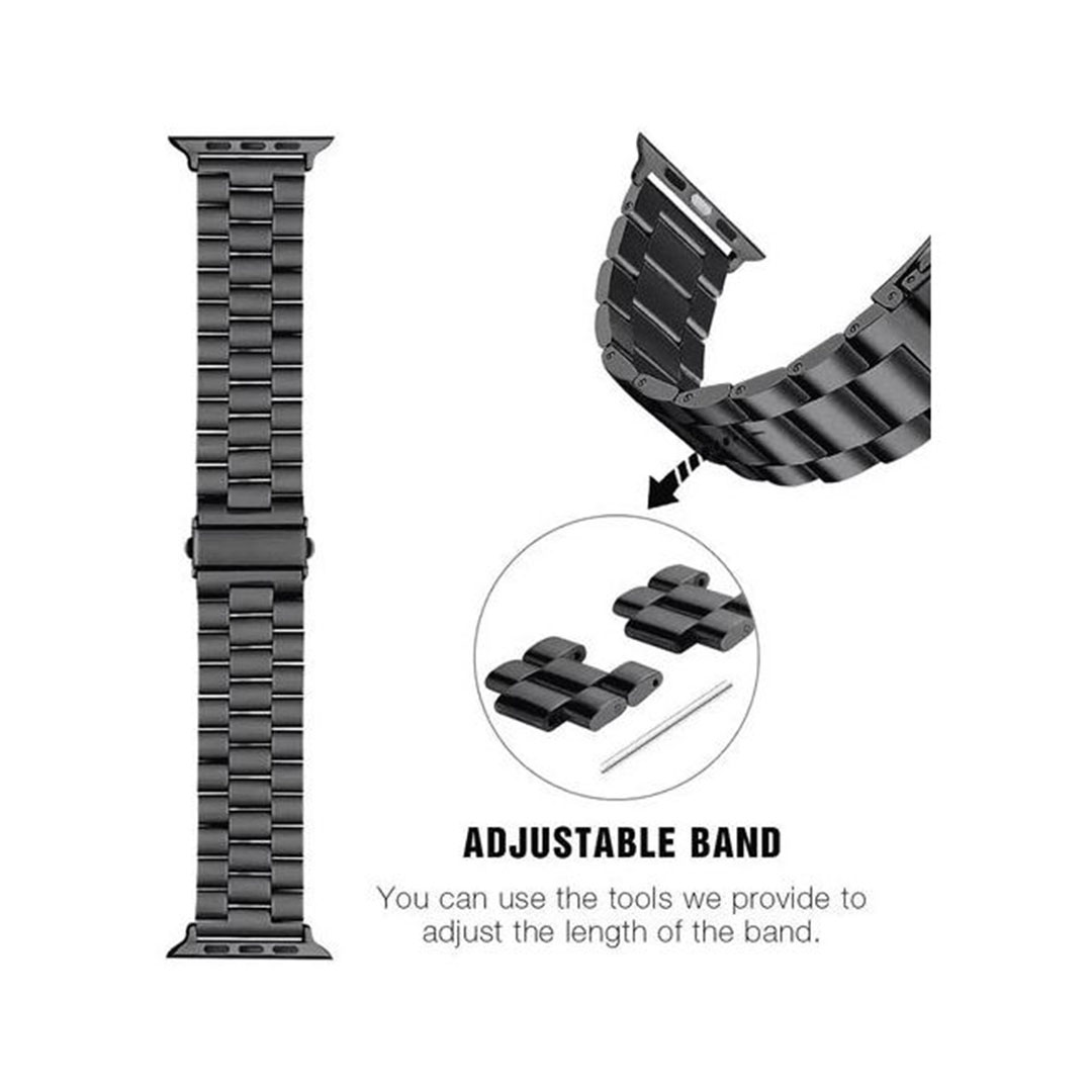 سوار لساعات ابل الذكية من الفولاذ المقاوم للصدأ - روز جولد