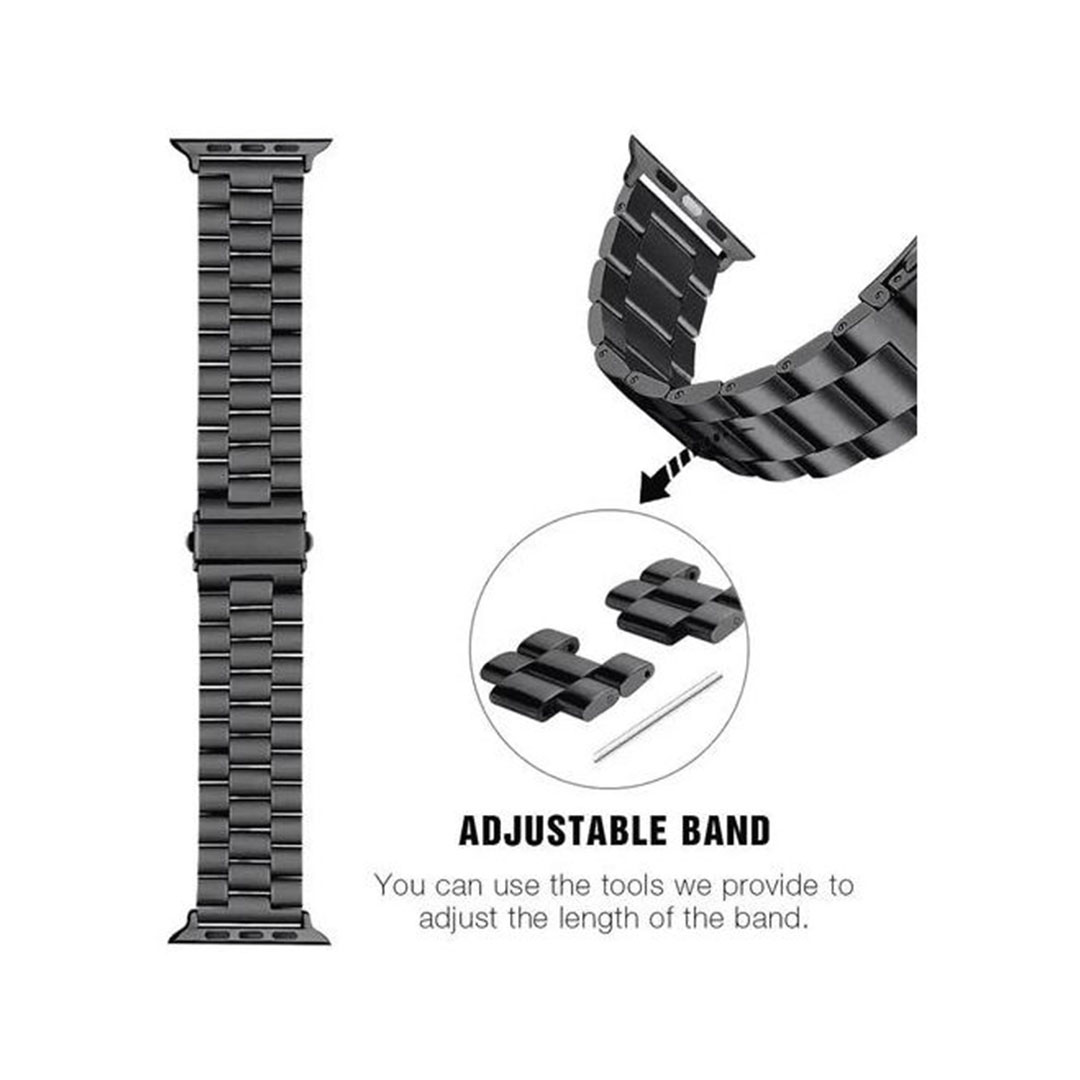 سوار لساعات ابل الذكية من الفولاذ المقاوم للصدأ - ملون