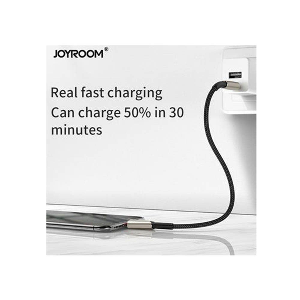 S-M417 كابل سريع الشحن - Type-C/Lightning - 1.2متر - أسود