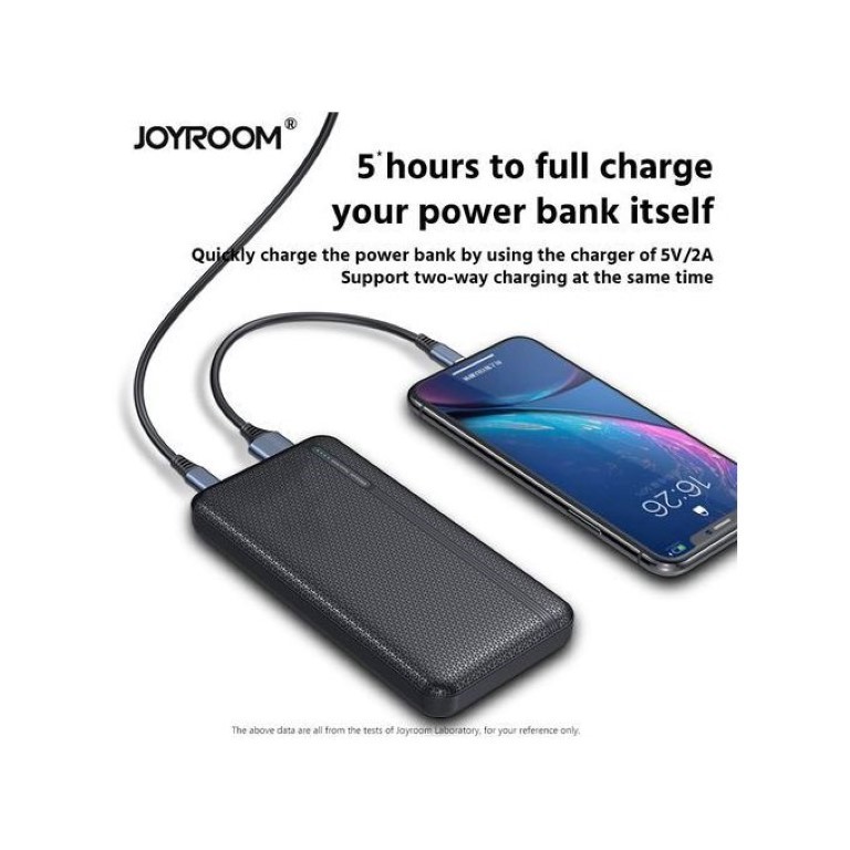 D-M219 باور بنك شحن سريع بمخرجين USB 10,000 ملى امبير - ابيض