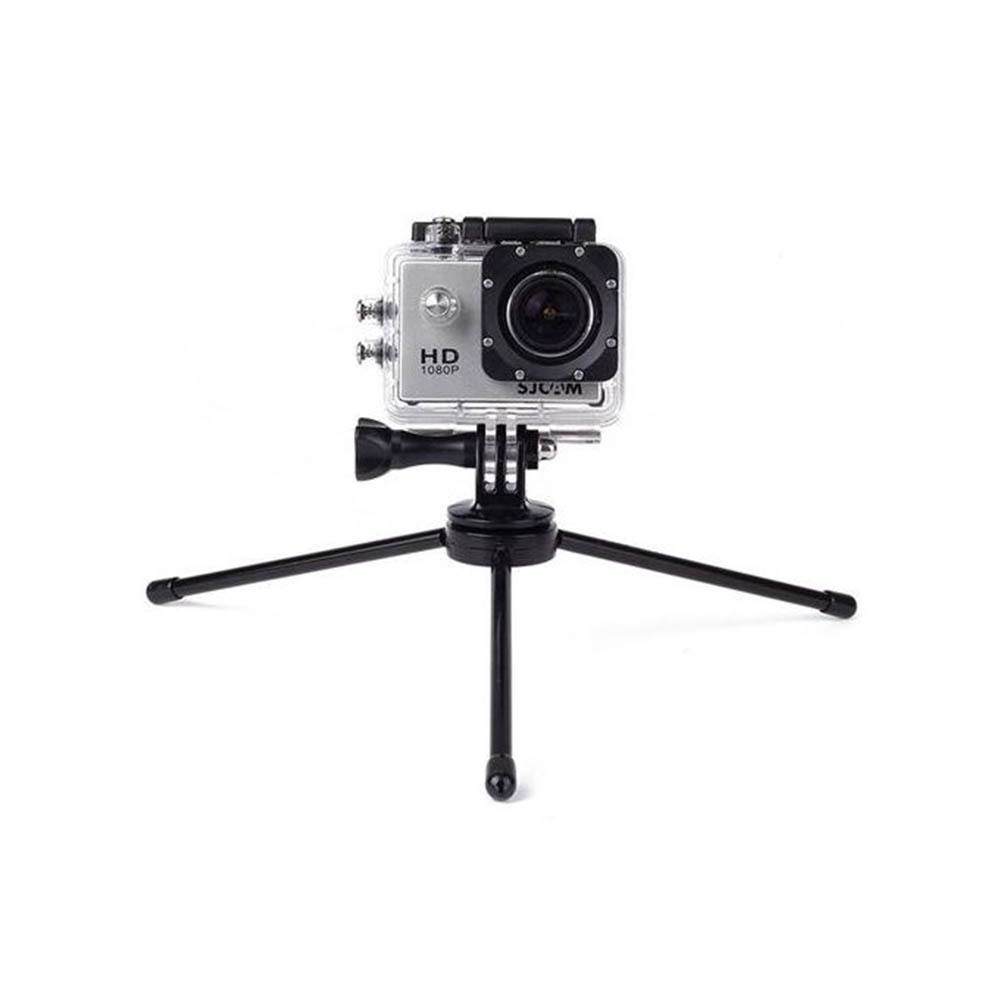 حامل ثلاثي للكاميرا قابل للنقل Go Pro - أسود/فضي