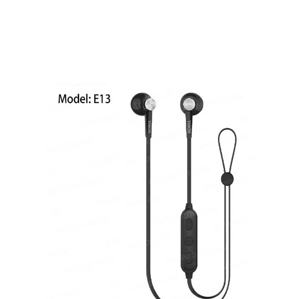 E-13 سماعة داخل الأذن لاسلكية - أسود