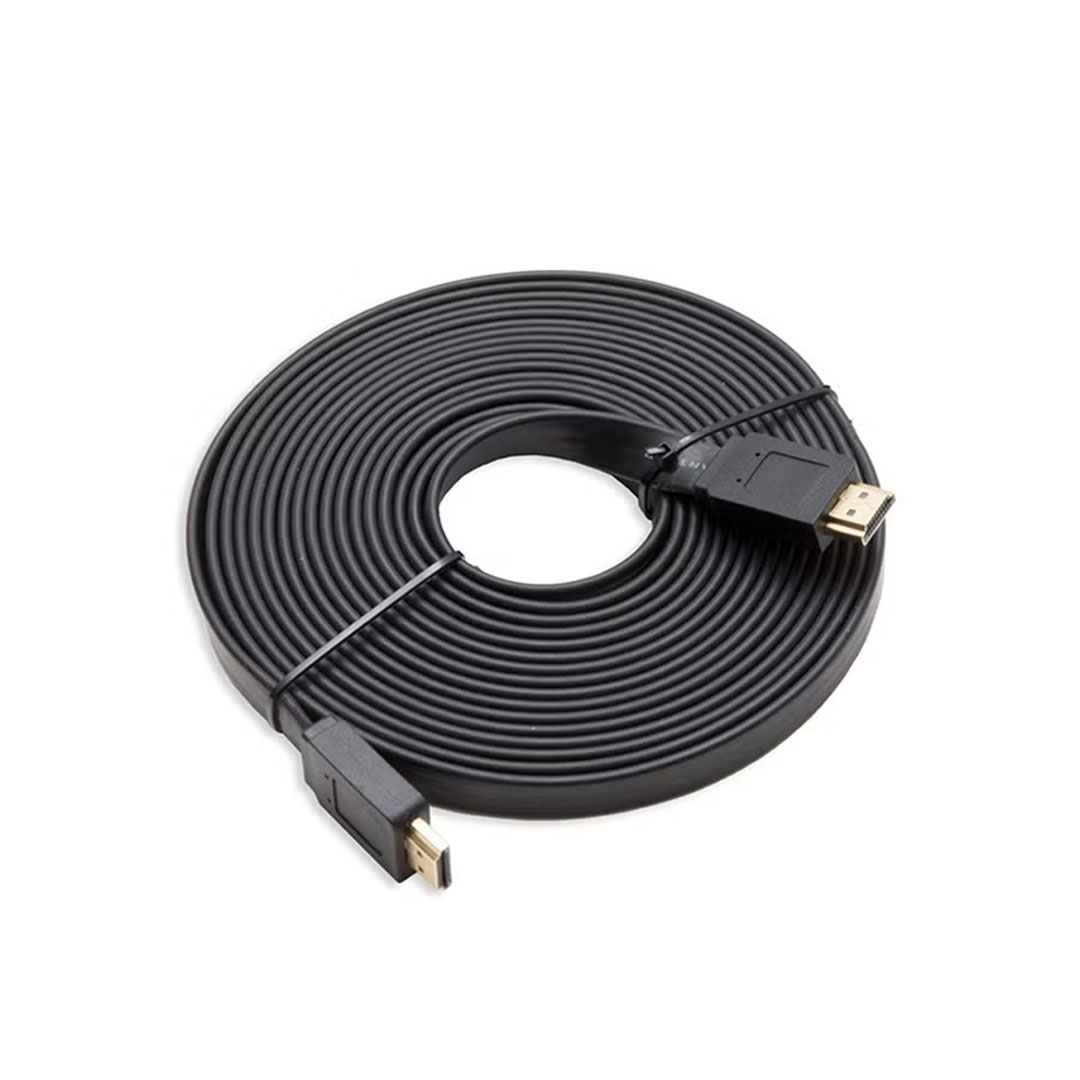 كابل HDMI مسطح - 10 متر - أسود