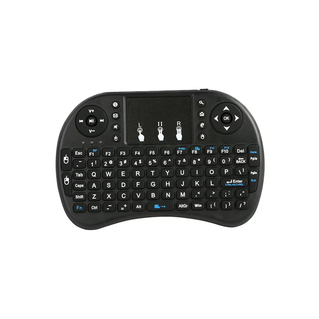 لوحة مفاتيح صغيرة لاسلكية مزودة بماوس فلاي إير - عربي/إنجليزي - أسود