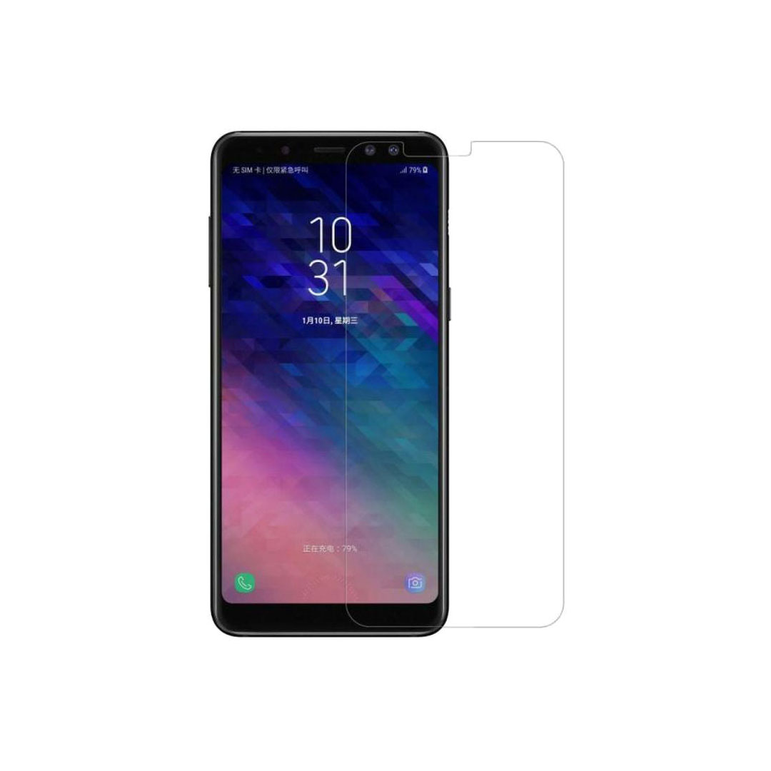 أسكرين حماية للشاشة زجاجية لموبيل سامسونج جالاكسي A8 بلس (2018) - شفاف