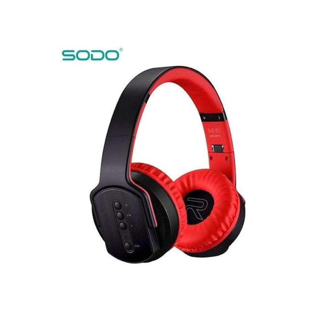 سماعة راس لاسلكية 2*1 - أسود/أحمر - MH207065