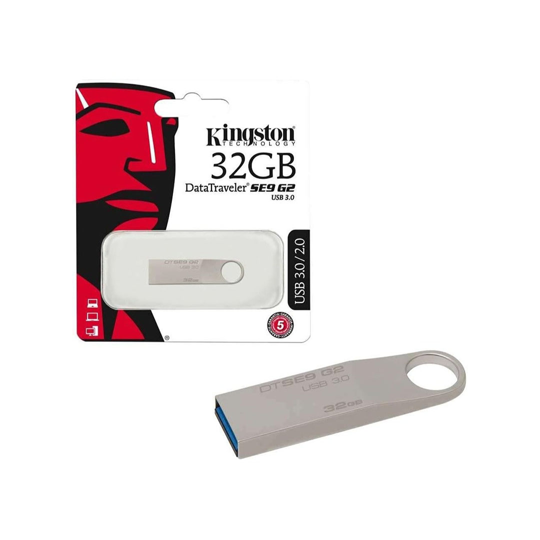 DTSE9G2 فلاشة USB معدنية - 32 جيجابايت - فضي