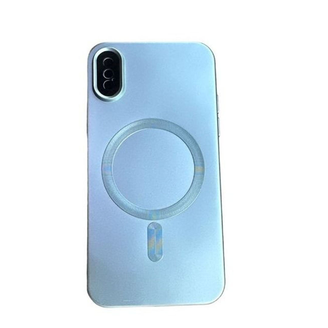 جراب حماية من السيليكون لموبايل أيفون X وXS - لبني