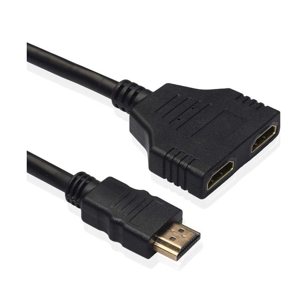 كابل محول مقسم - HDMI/HDMI - أسود