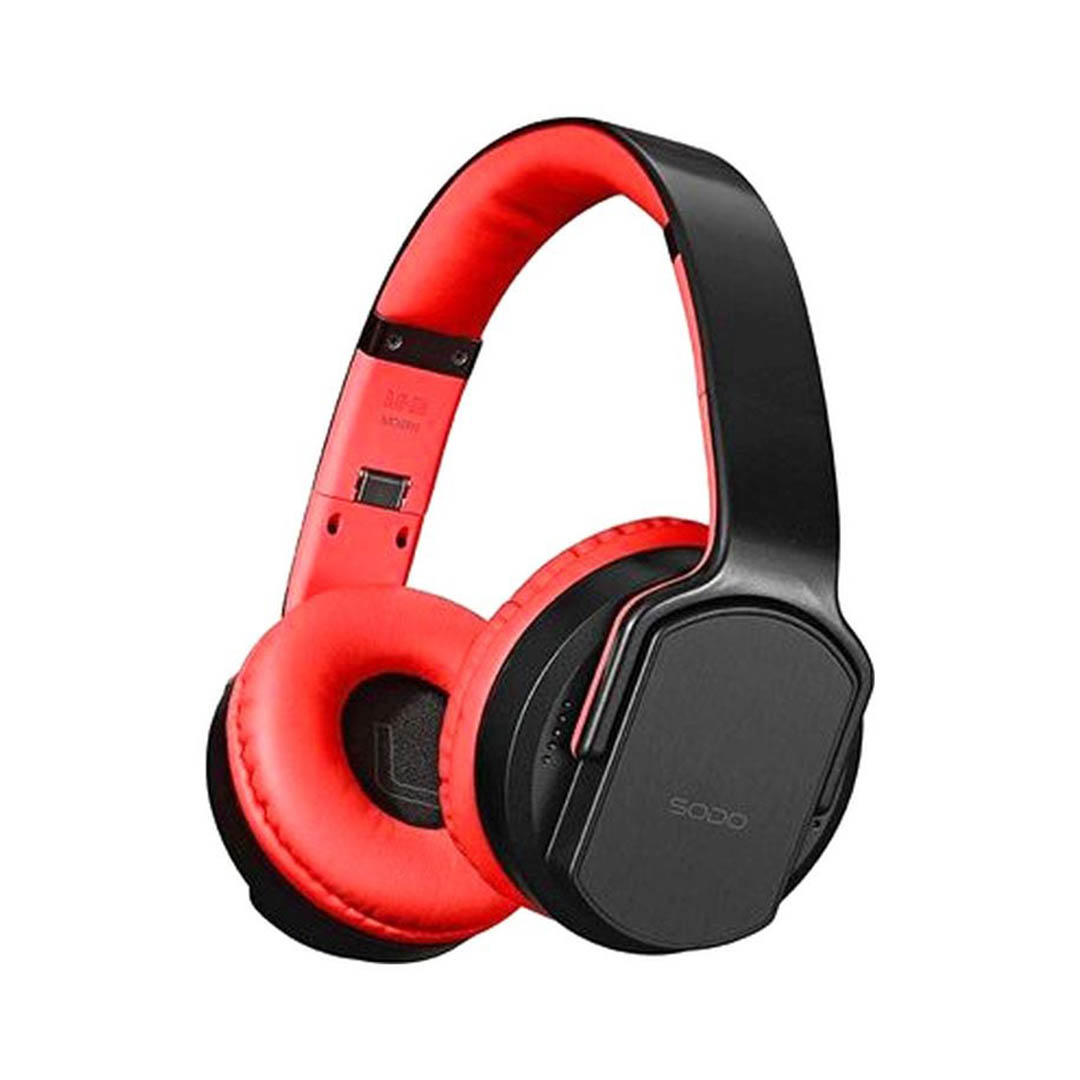 سماعة راس لاسلكية 2*1 - أسود/أحمر - MH207065