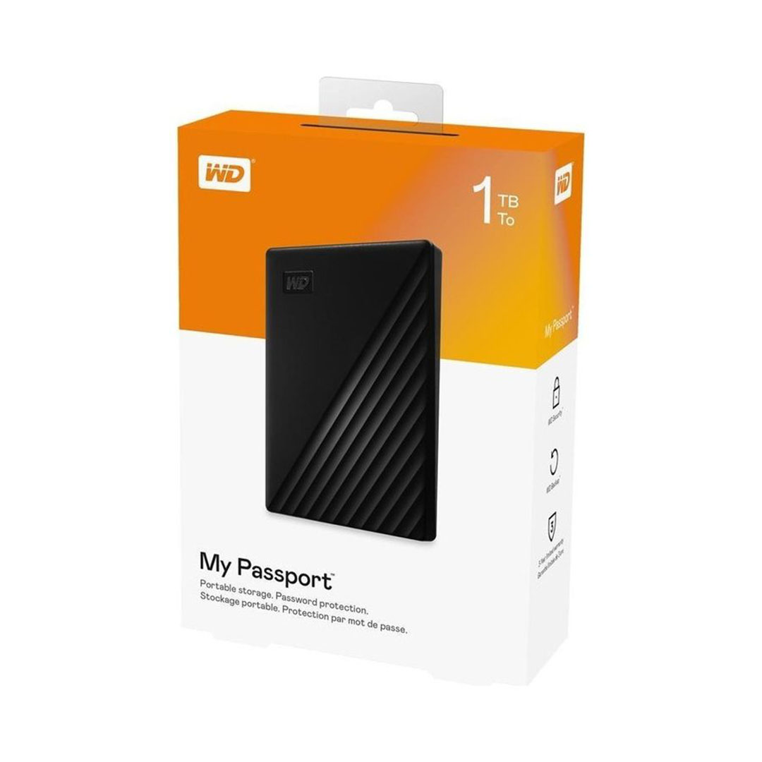 هارد ديسك خارجي مع جراب - 1 تيرابايت - أسود - WDBYVG0010BBK-WESN