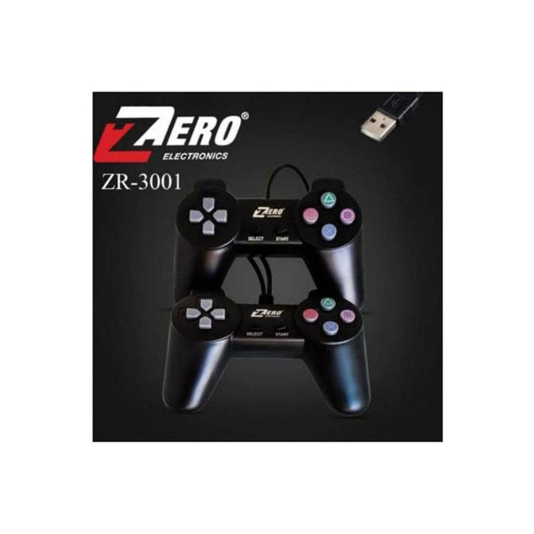 Zr-5532 ازرع تحكم للالعاب USB للكمبيوتر - أسود