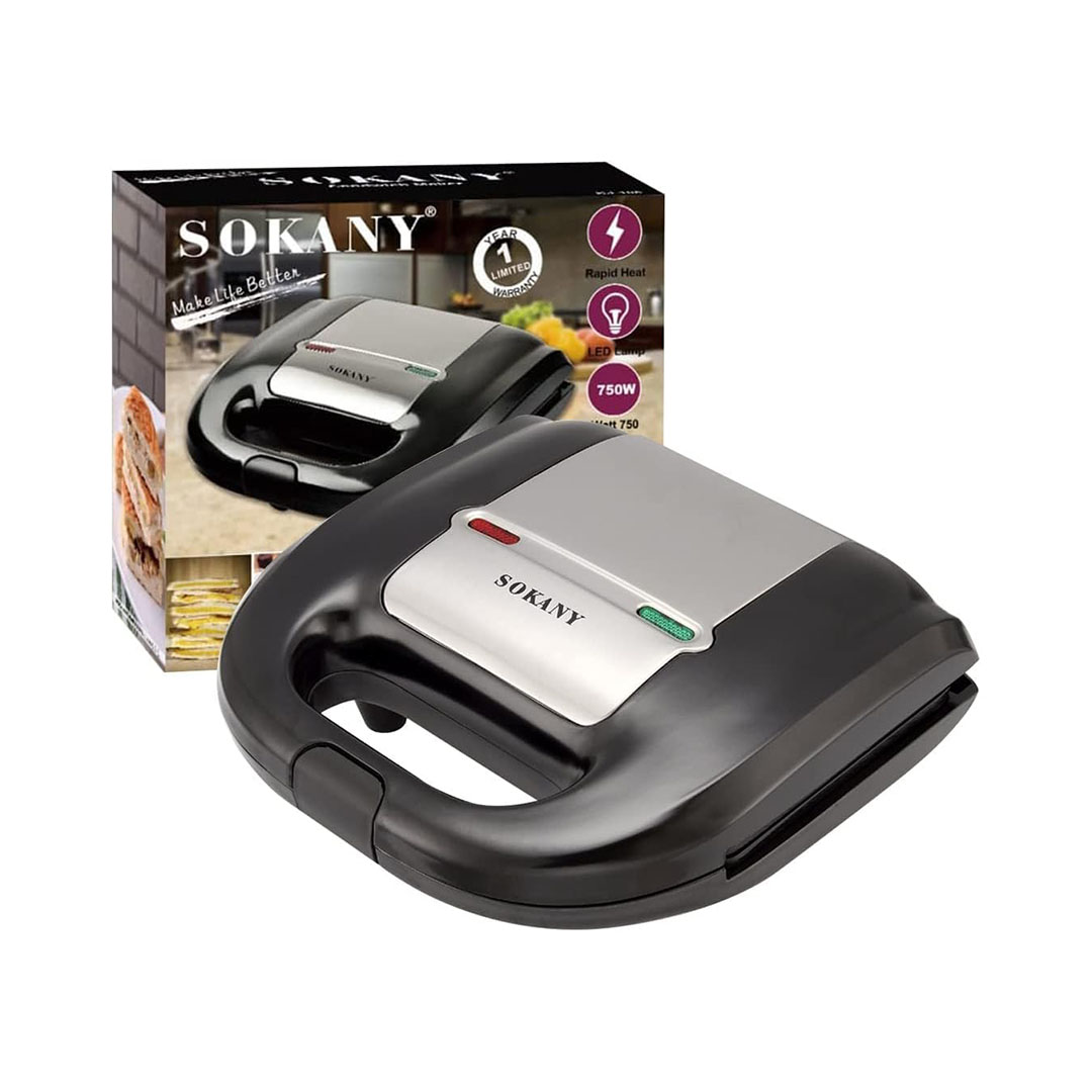 Kj-108 ماكينة صنع الساندوتشات سوكاني - 750 وات - أسود