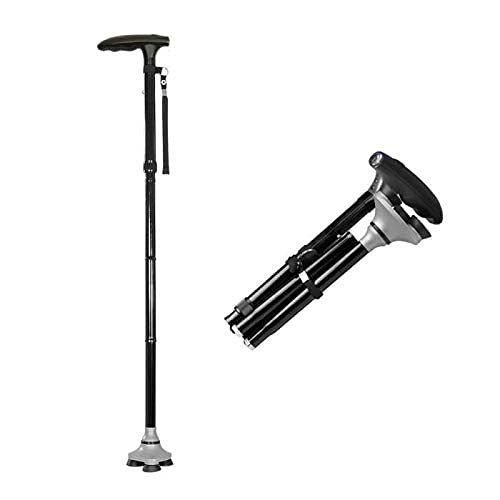 عكاز قابل للطي بكشاف