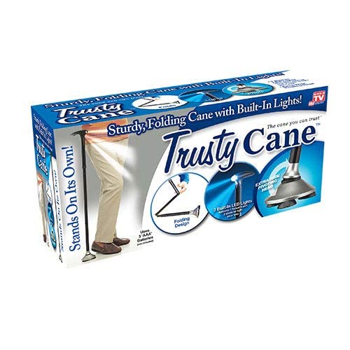 عكاز قابل للطي بكشاف