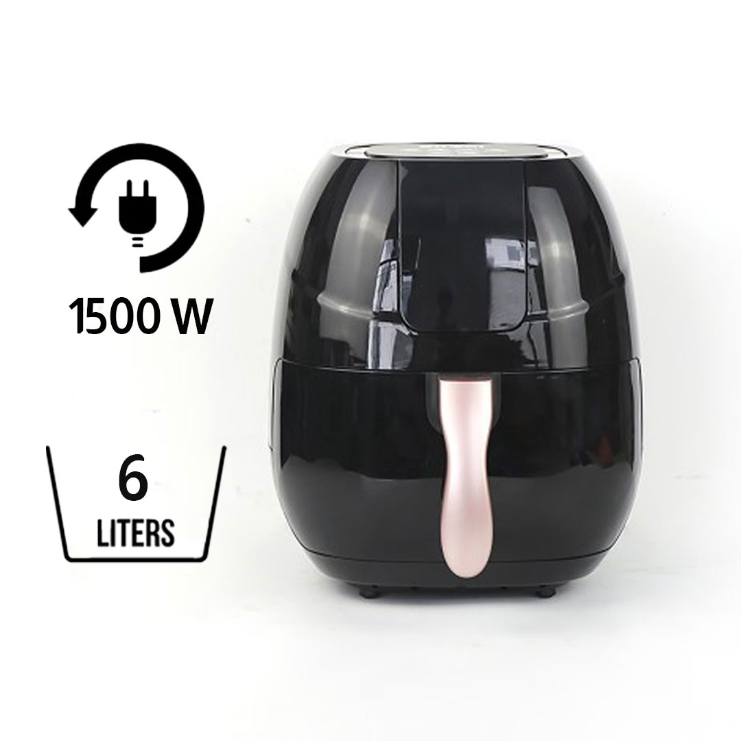 اير فراير بشاشة ليد - 6 لتر - أسود