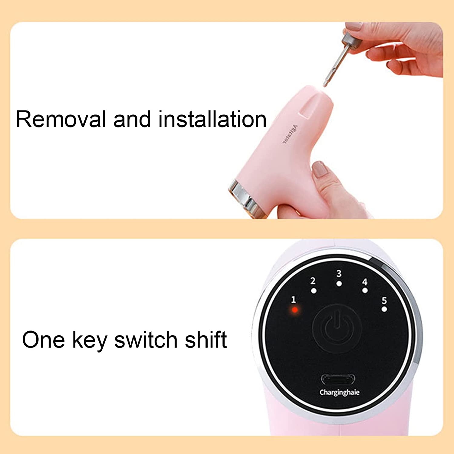 ميني كبة ومضرب بيض وايرلس - 5 سرعات