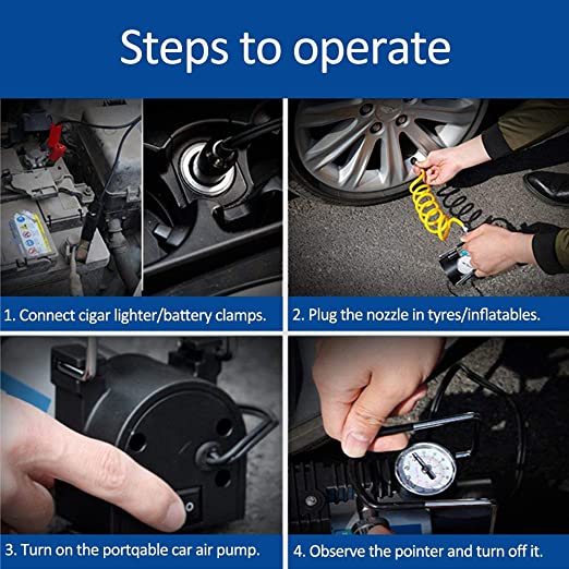 كومبروسر السيارة المحمول - 1 بستم