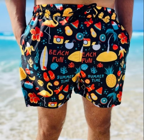 مايوه رجالي - أسود