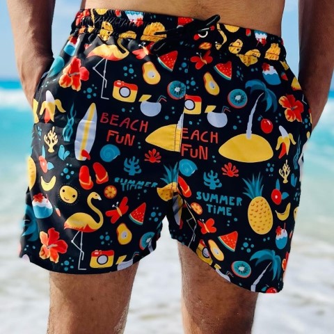 مايوه رجالي - أسود