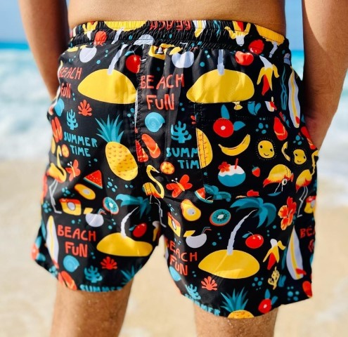 مايوه رجالي - أسود