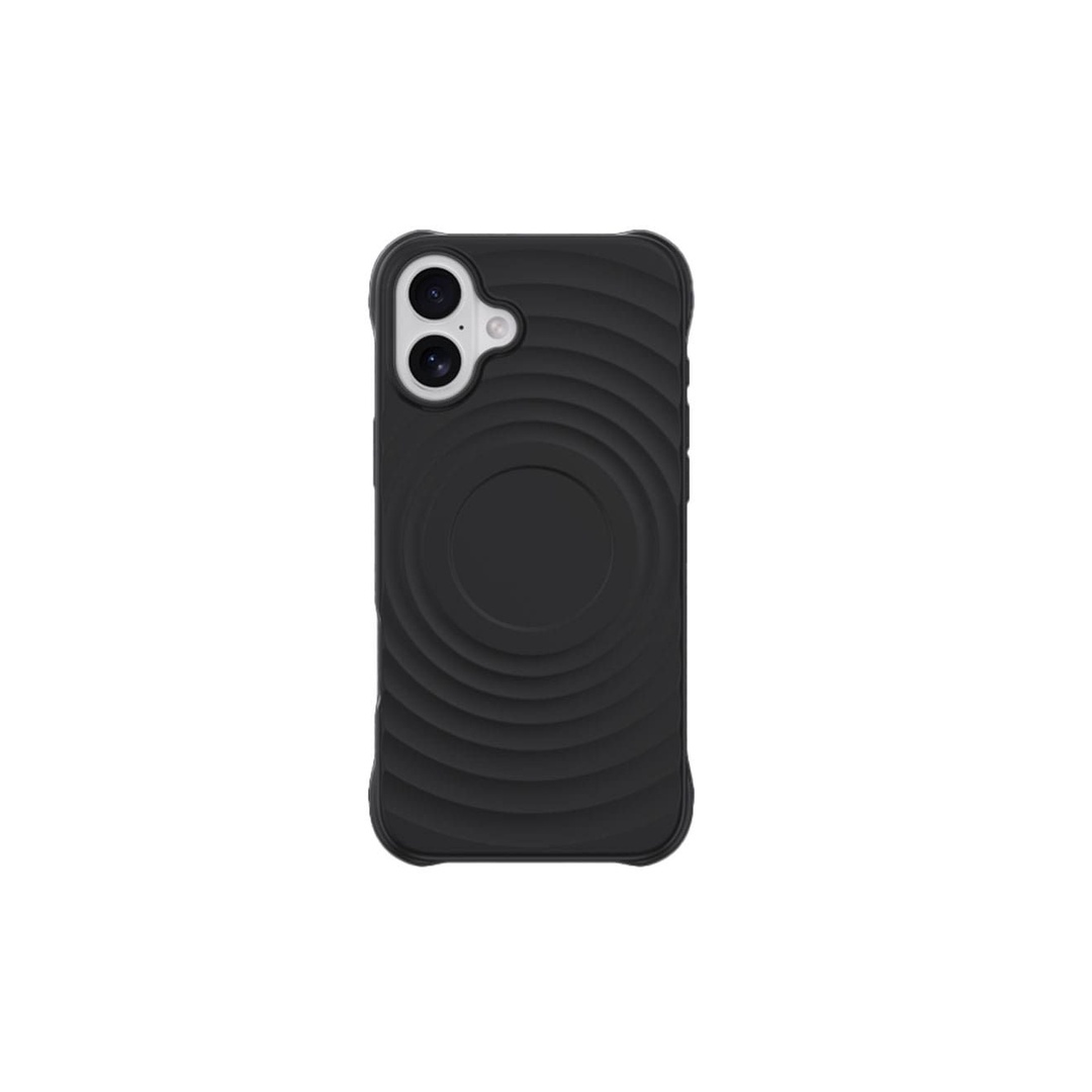 ديفيا ريبل جراب ظهر لهاتف أيفون 16 مغناطيسي Shockproof (6.1) - أسود