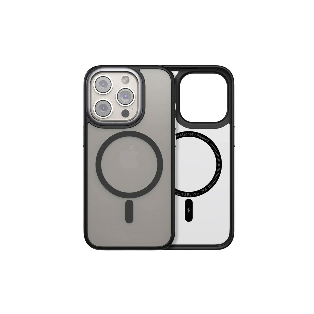 جراب ظهر - لهاتف أيفون 15 برو ماكس - أسود مطفي