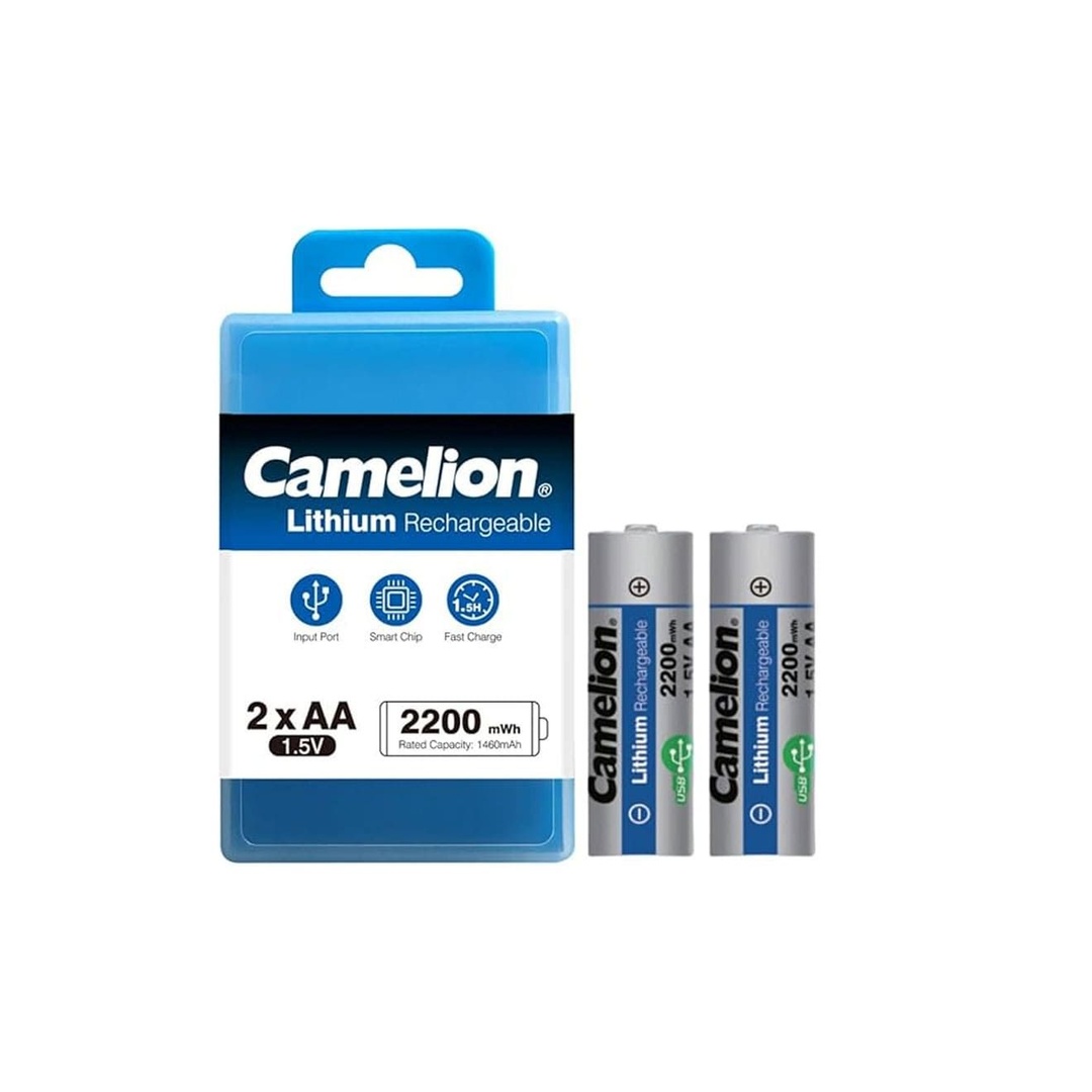كاميليون بطارية ليثيوم قابلة لإعادة الشحن AA موديل UB-AA2200-PBH2