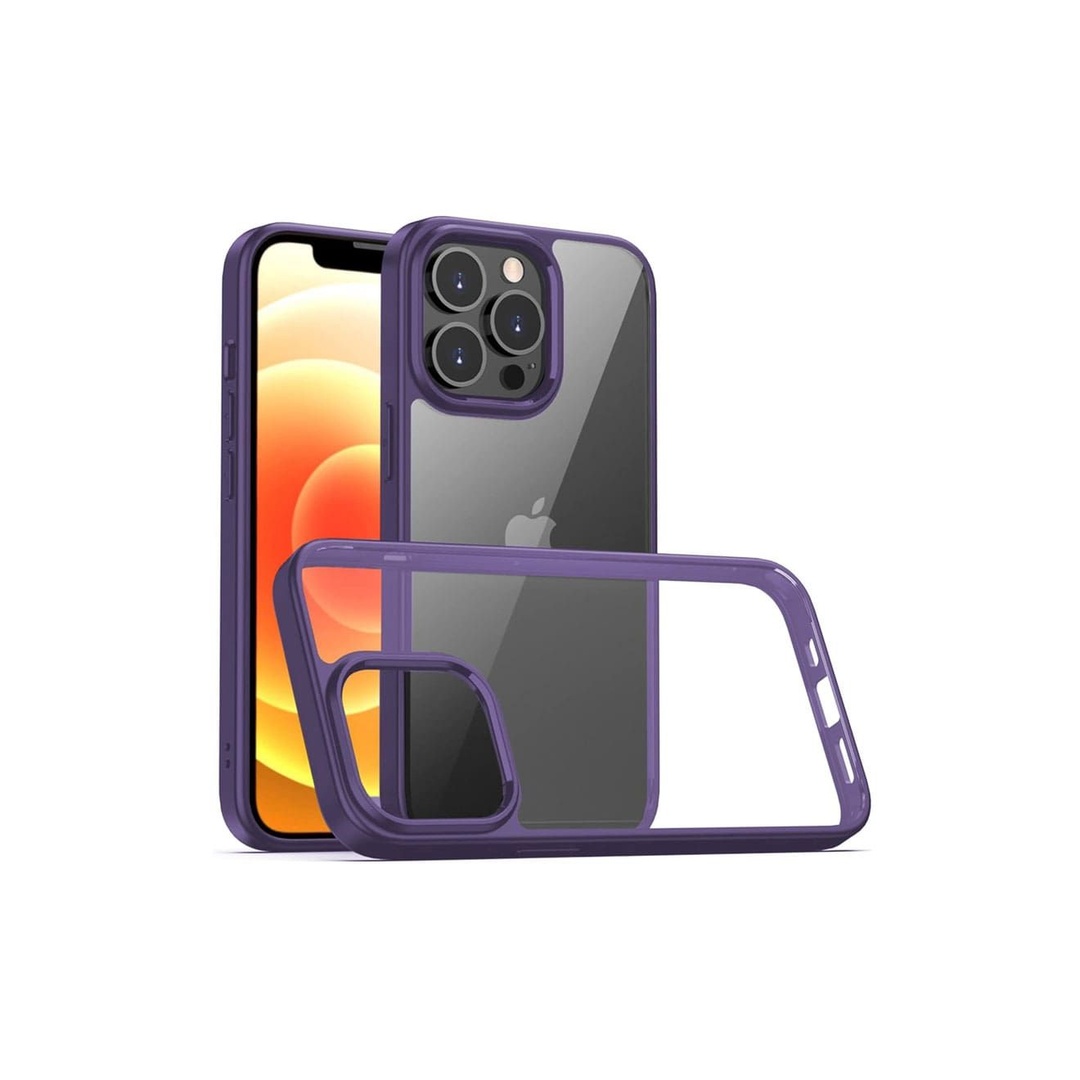 ماجيك ماسك Q- Series جراب ظهر لهانف أيفون 14 برو ماكس - أطار بنفسجي