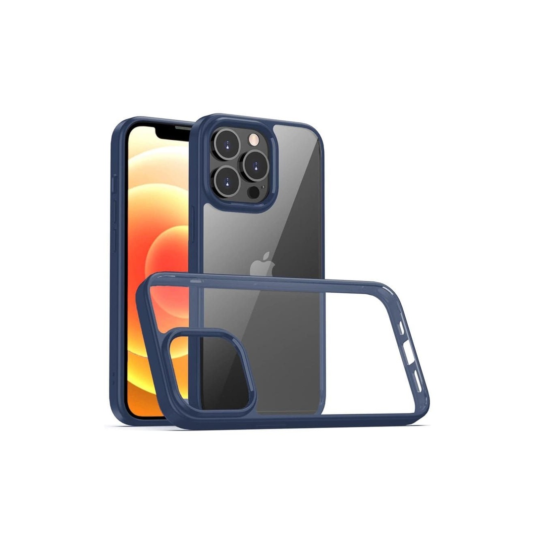 ماجيك ماسك Q- Series جراب ظهر لهاتف أيفون 15 برو ماكس - أطار أزرق غامق