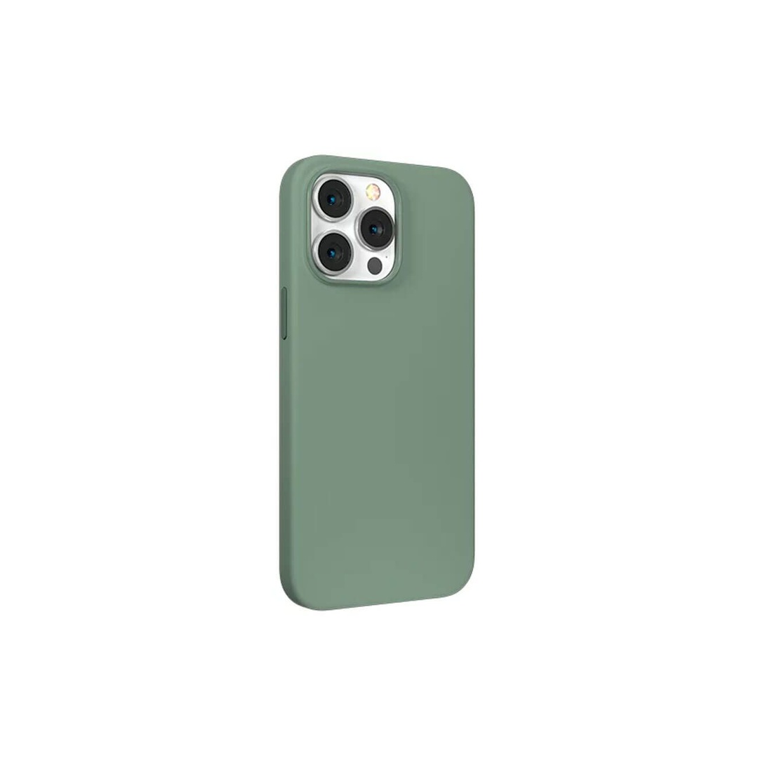 ديفيا جراب ظهر لهاتف أيفون 14 برو سيليكون مغناطيسي Nature Series (6.1) - أخضر