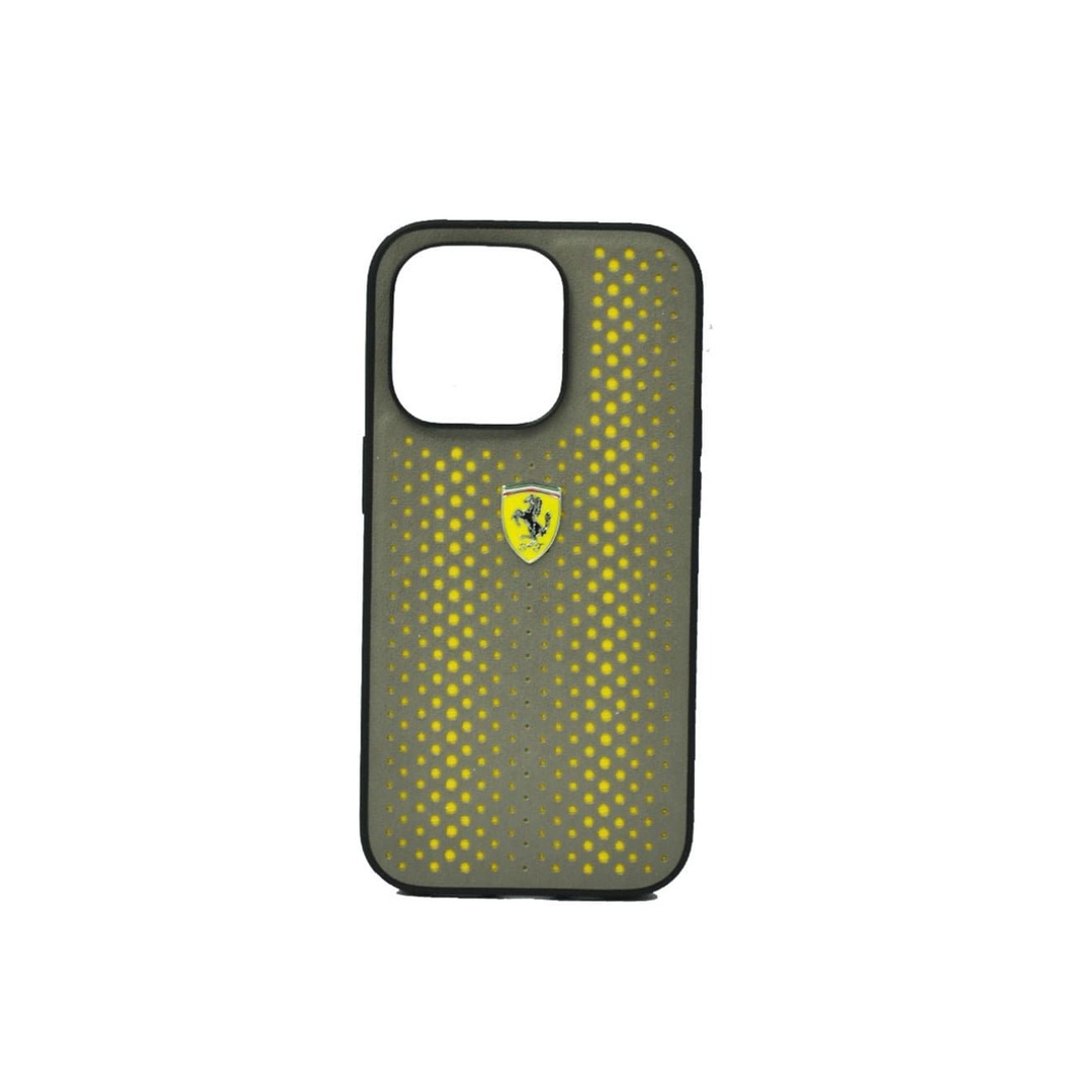 جراب ظهر - لهاتف أيفون 15 بلس & 14 بلس جلد PU - أصفر