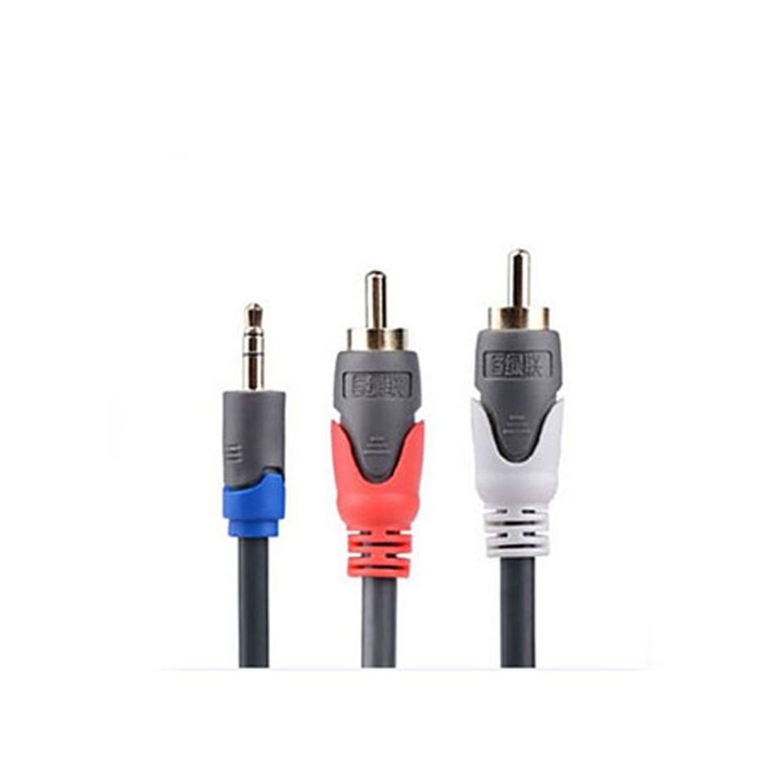 CV203 كابل ستيريو 2*1 - 1.8 متر - أسود