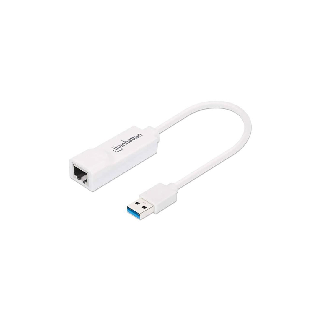 506847 محول من USB 3.0 إلي أنترنت Gigabit بسرعة عالية - أبيض