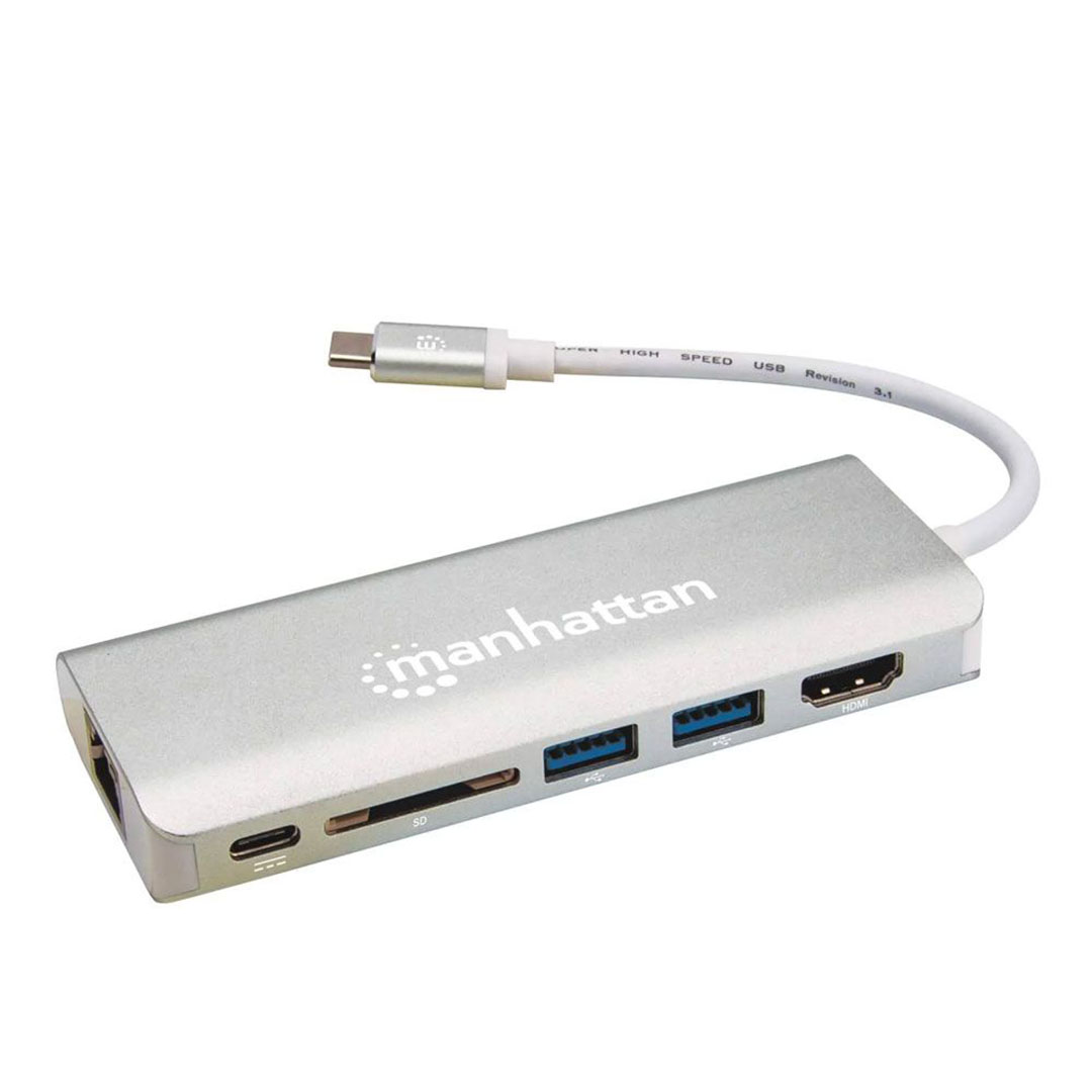 152075 كابل سرعة عالية USB-C متعدد المخارج - رمادي