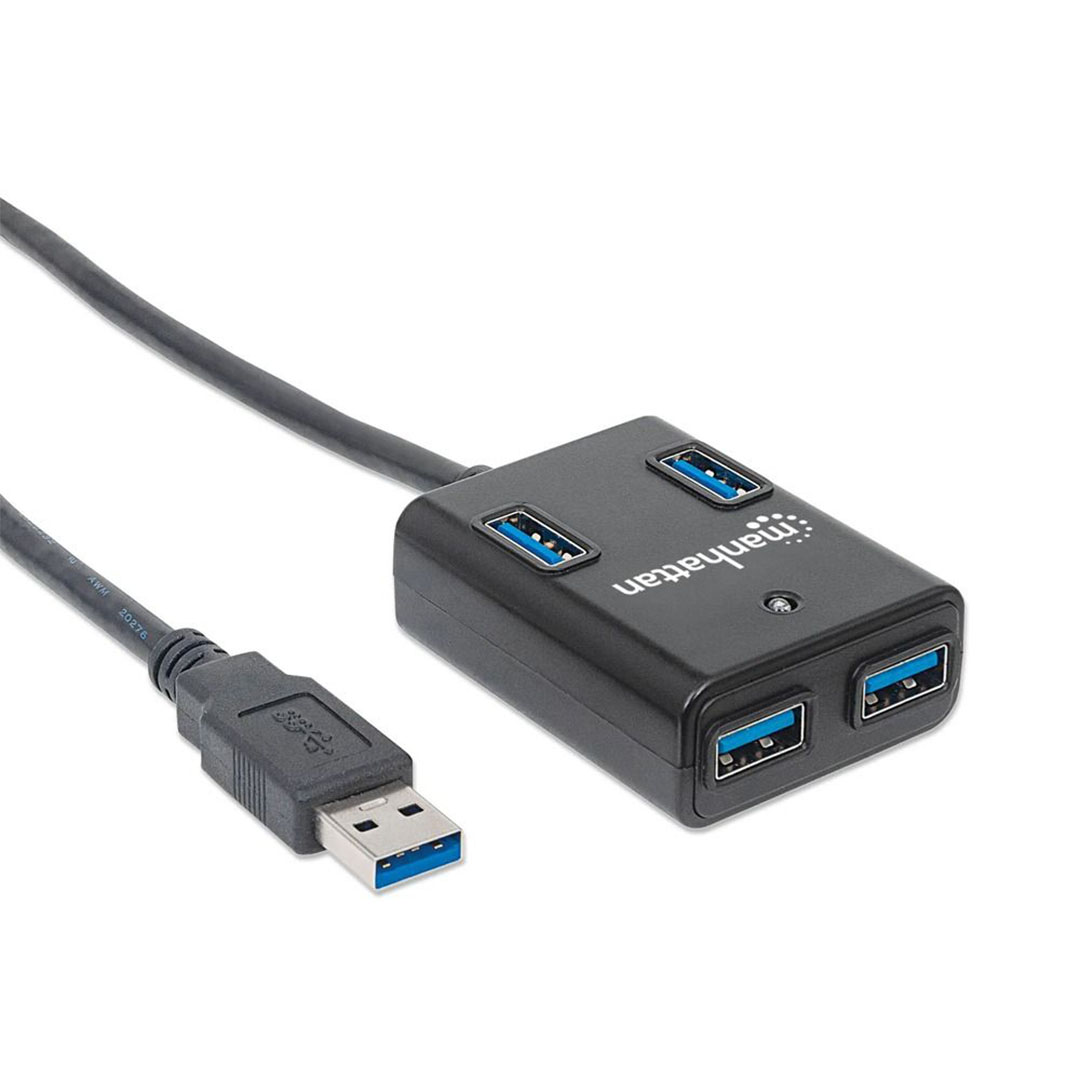 162296 موزع طاقة USB 3.0 فائق السرعة مزود بـ 4 منافذ