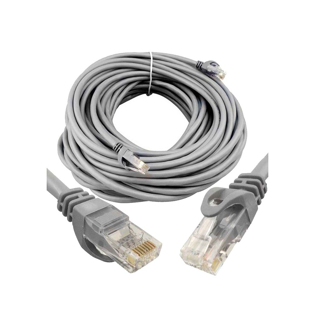 DC525 كابل هايبر لينك Cat 6 - طوله 30 متر - رمادي