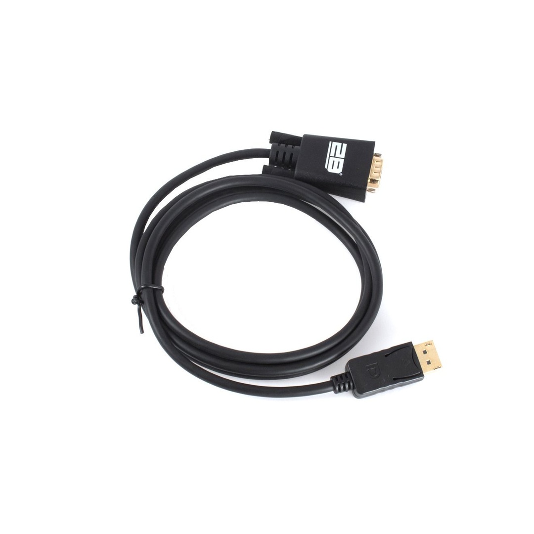 توبى كابل من Display Port الى VGA - طوله 1.8 متر - أسود - DC605